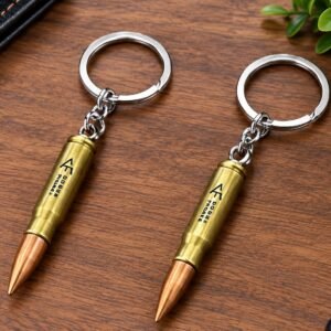 KD COLLECTIONS Gun Bullet Keychain Combo Pack of 2 Keychains